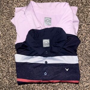 Callaway Men's Polo Duo - Light Pink & Navy